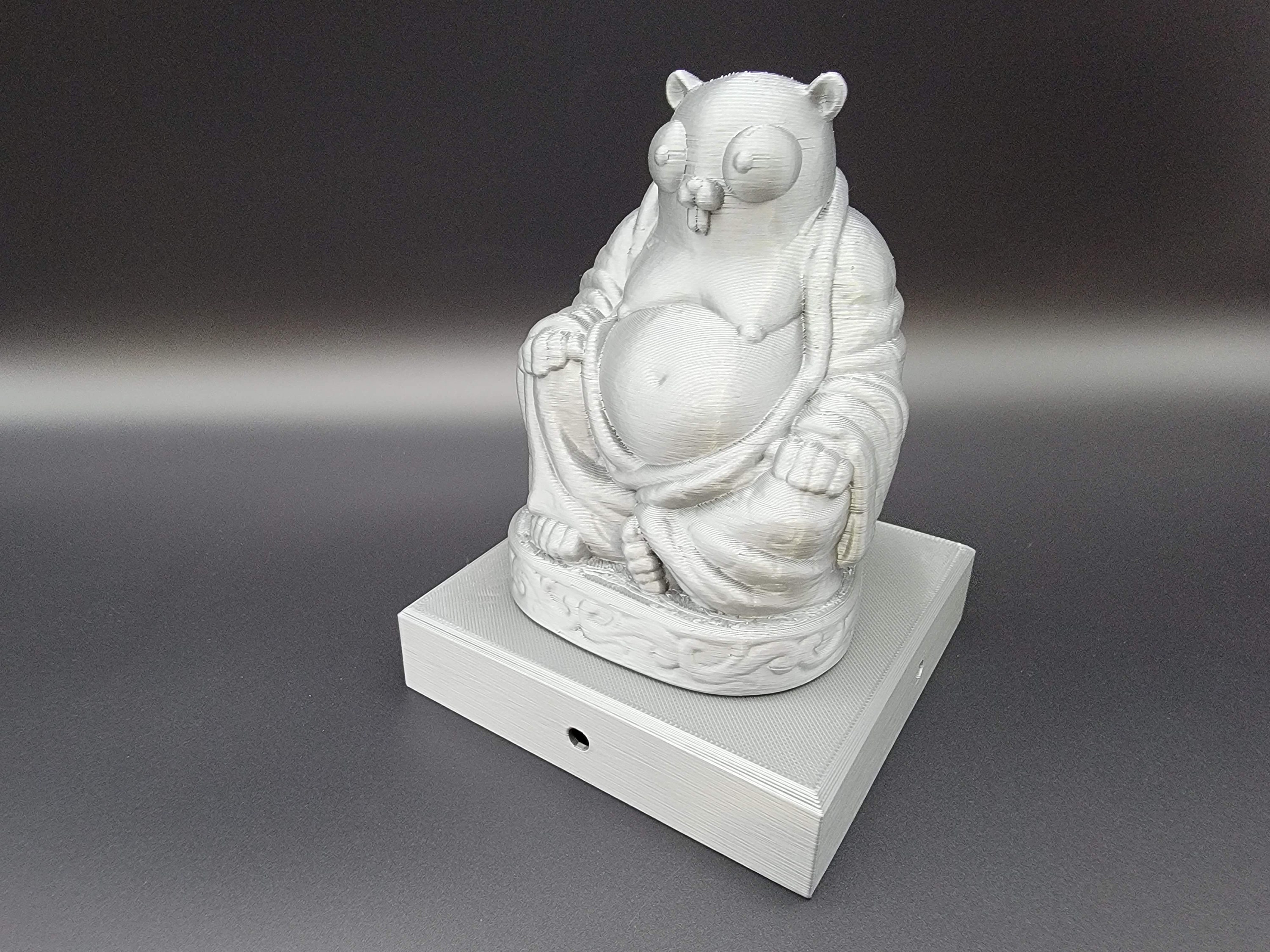 Gopher Buddha 4x4 Fence Post Topper Statue Garden Statue for Zen Garden Lovers | Housewarming Gift for Buddhists | Meditating Animal Buddhas