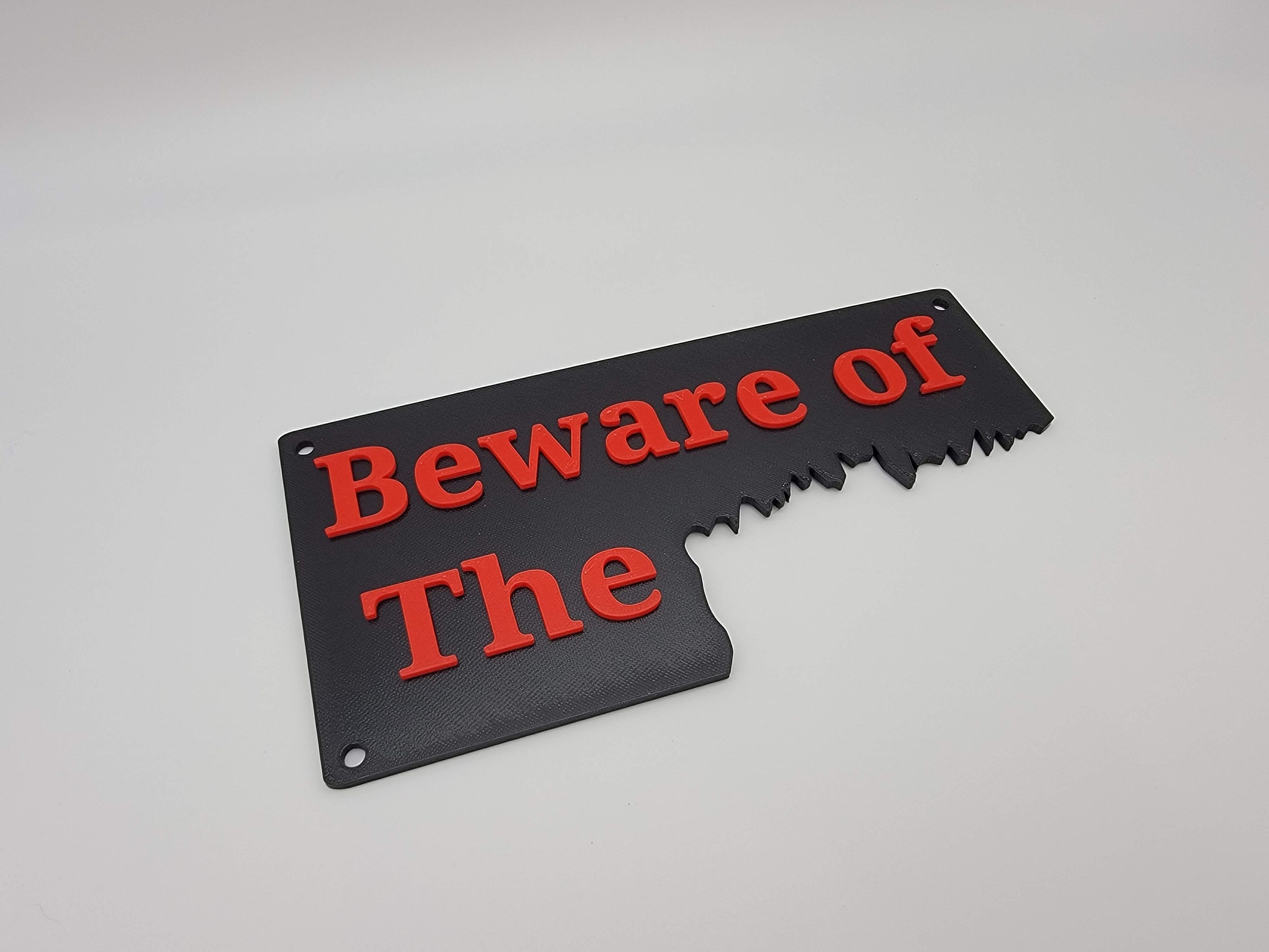 Beware of the ... Dog? Bear? Alligator? Who Knows! | Beware of the Bite Sign | Funny Gag Gifts for Friends