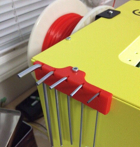 Corner Mounted Allen Key Holder - Garage Organization