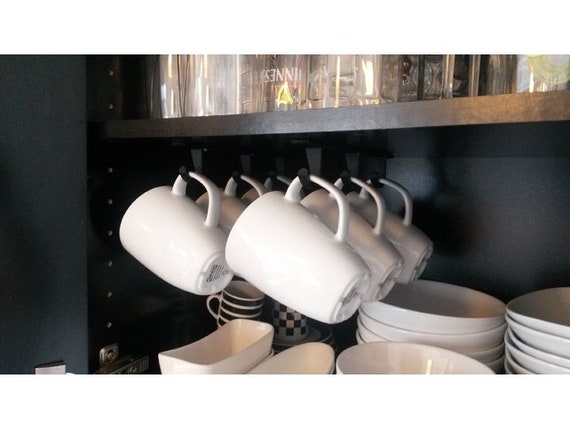 Coffee Mug Organizer, Mug Organizer for Cabinet Kitchen Cabinet