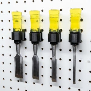 Chisel Pegboard Mount - Fits Many Chisels like Harbor Freight - Any Color!