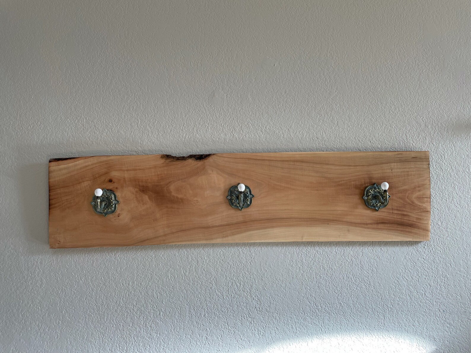 Live Edge Coat Rack Vertical Wall Mounted Coat Rack entryway Coat Rack