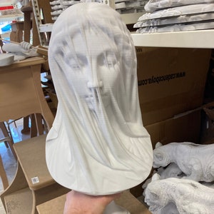 Virgin Mary, Virgin Mary Statue, Veiled Lady Bust, Veiled Bride, Large Veiled Lady Statue, Virgin Mary Statue, Gift to Her, Home Gifts