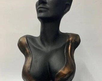 Decoratieve sculptuur, gezichtssculptuur, vrouwelijke buste, vrouwelijk lichaam, decoratief object, gezichtssculptuur, accessoire, huisontwerp, handgemaakte buste