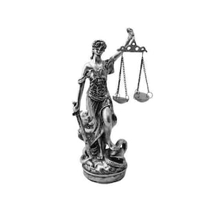 Blind Lady Justice Themis Goddess Statue, Greek Roman Goddes, Personalized Themis Statue, Woman Statue, Themis Statue, Greek Mythology