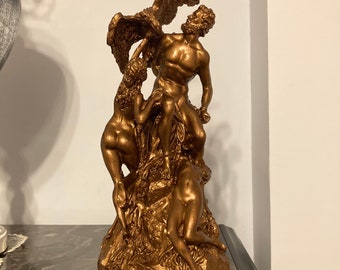Prometheus Titan God, Fire God, Mythological Statue, Greek Mythology Decor, God Statue, Woman Statue, Eagle Statue