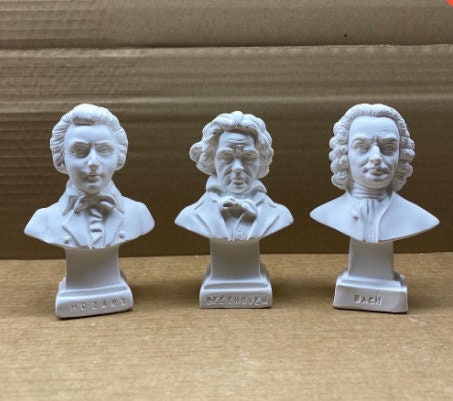 Bach-mozart-beethoven Bust, 4.33 İnches, Miniature Busts