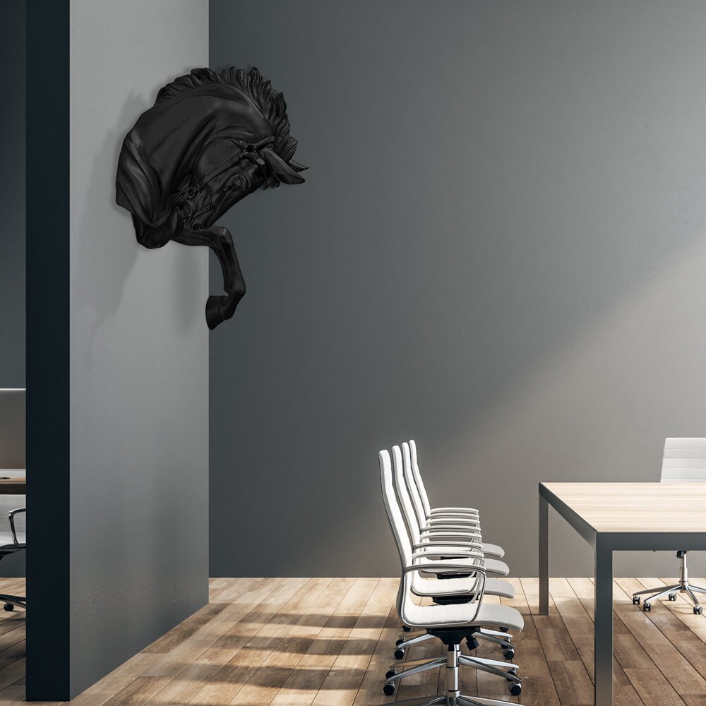 Horse Sculpture, Horse Sculpture on Wall, Wall Accessory