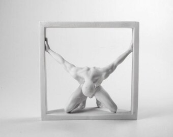 Griekse mythologie standbeeld, man standbeeld, Heracles figuren, Hercules standbeeld, Griekse God standbeelden, buste sculptuur, decoratieve sculptuur, kamer accessoire