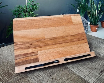 Personalized Reading Book Stand, Book Holder, Adjustable Bookshelf, Magazine, Cookbook, Article Holder, Ipad Holder, Reading Stand