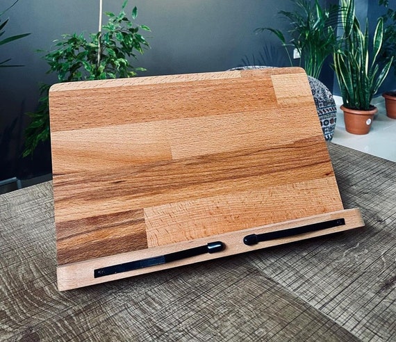 Personalized Reading Book Stand, Book Holder, Adjustable Bookshelf, Magazine, Cookbook, Article Holder, Ipad Holder, Reading Stand