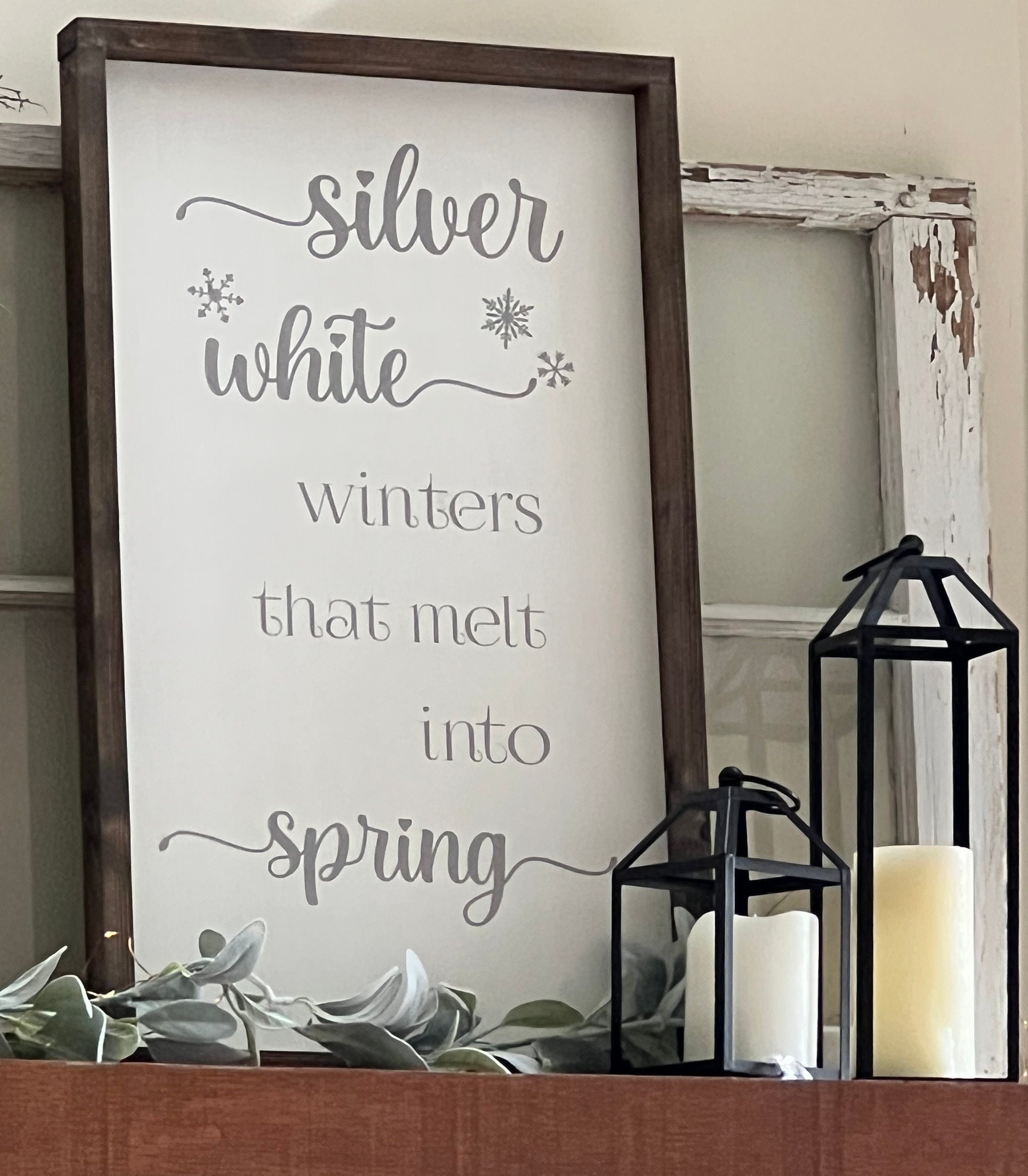 Silver White Winters That Melt Into Spring SVG Cricut Winter - Etsy