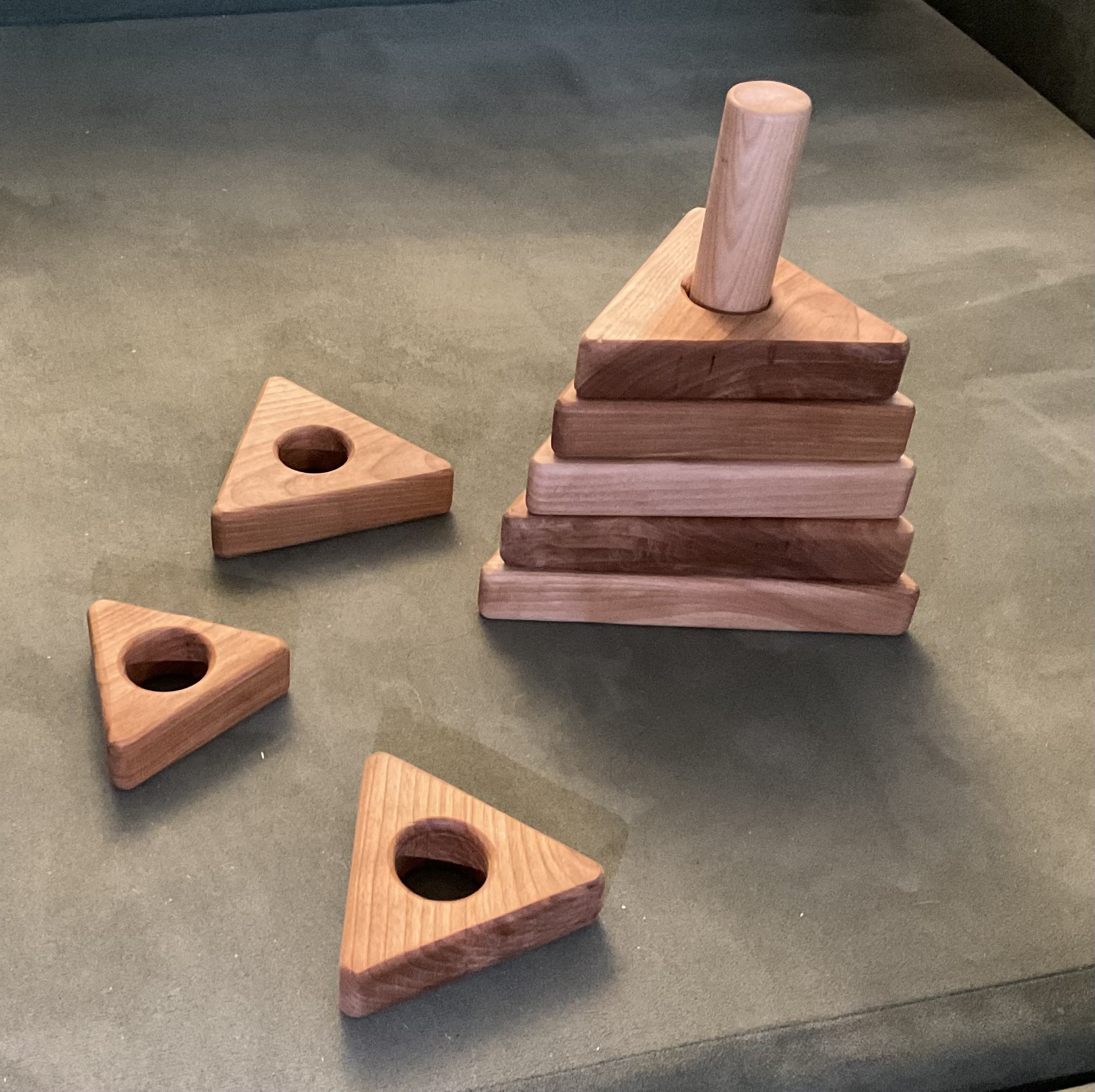 Handmade Wooden Triangle Stacking Toy - Canadian Made! - Etsy