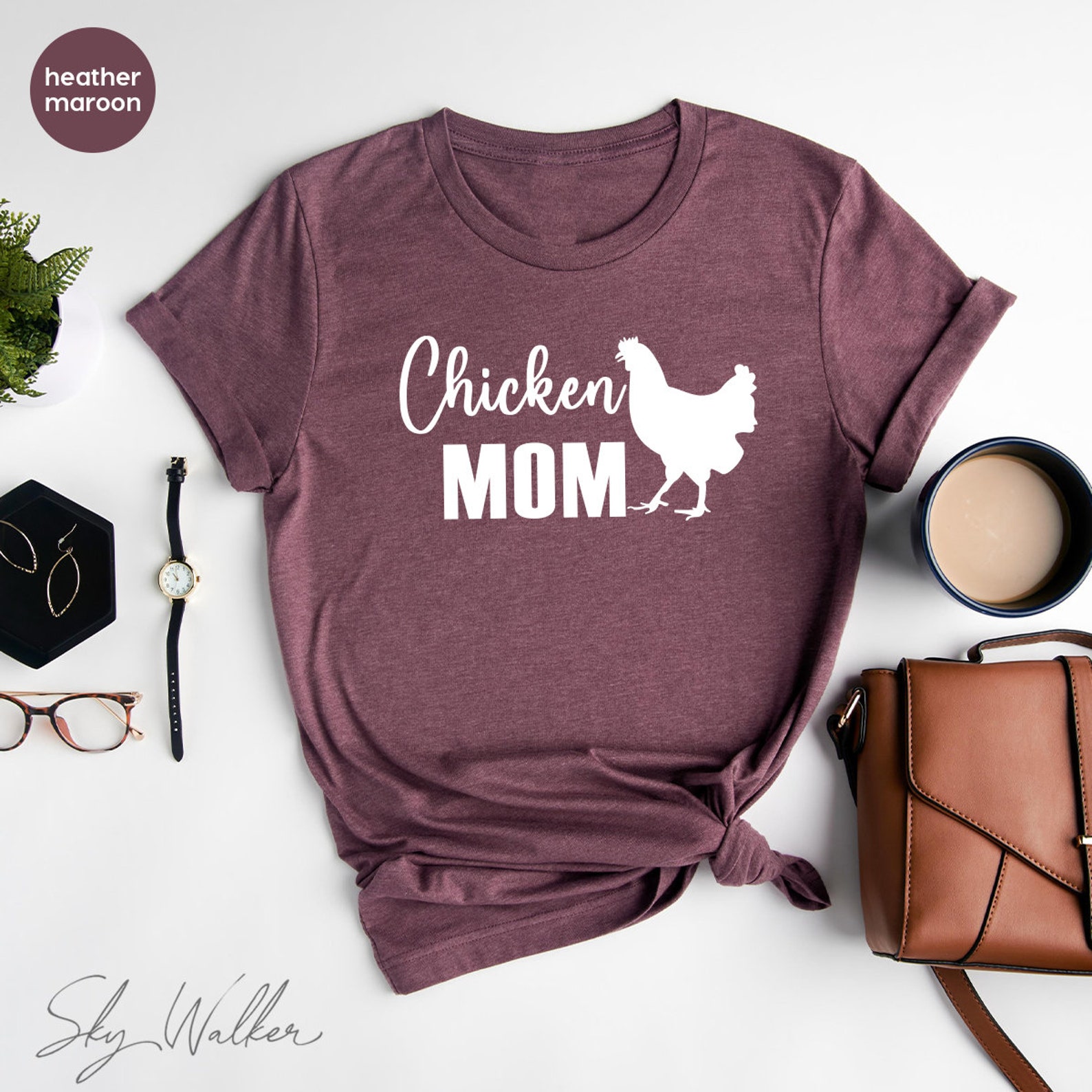 Funny Chicken Tshirt Chicken Mom T Shirt Mother Hen Tshirt Etsy