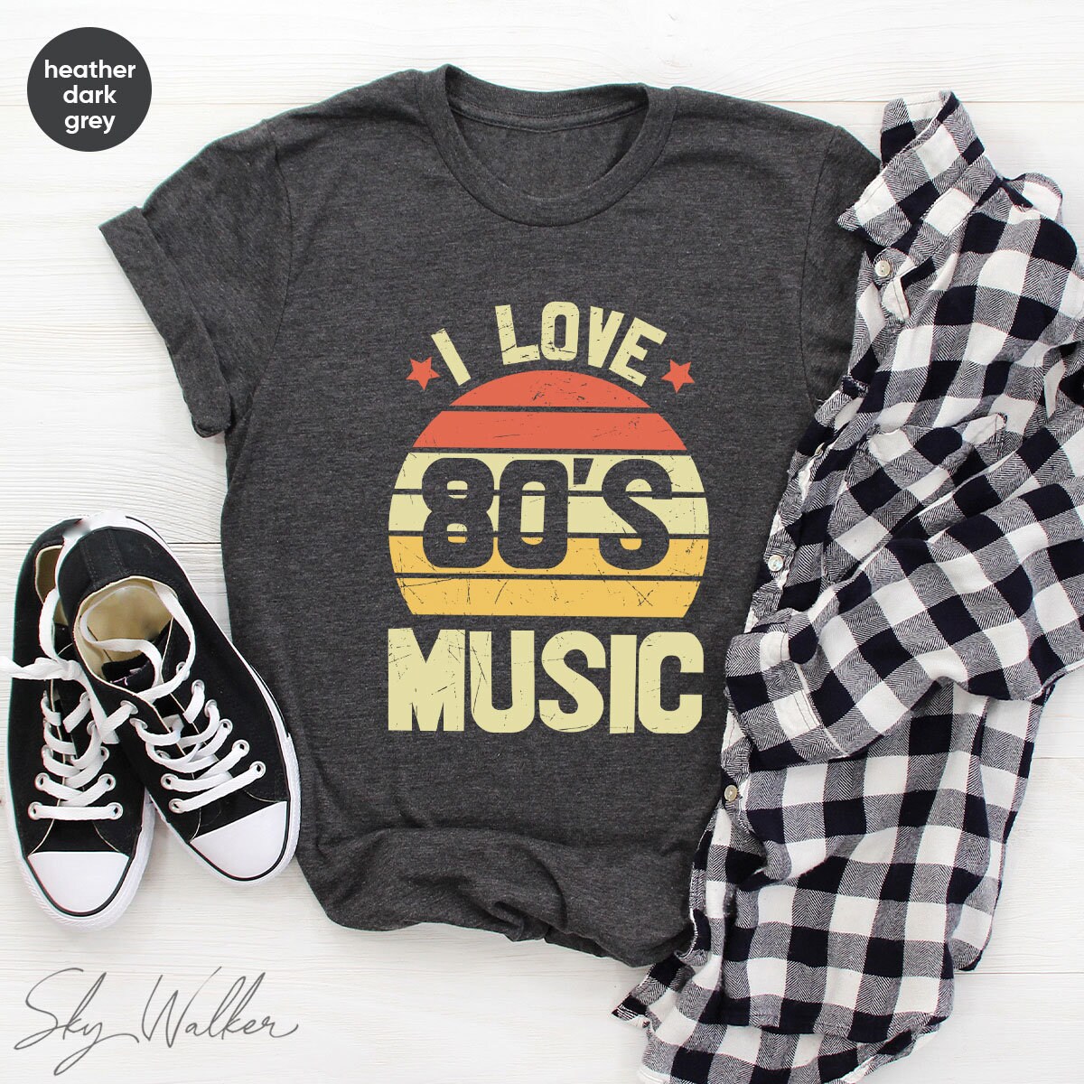 Old Music Fans Tshirt 80s Music T-shirt 