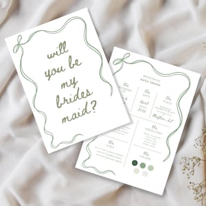 Plantilla de tarjeta de propuesta de dama de honor, plantilla de tarjeta de información de dama de honor, ¿Serás mi dama de honor?, ¿Serás mi dama de honor?, tarjeta de información de boda