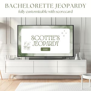 Bachelorette Jeopardy Game Template, PowerPoint Presentation, Canva Template, Fun Bridal Party Games, Maid of Honor, Bridesmaids, Girl Night