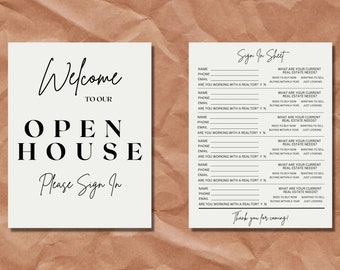 Bearbeitbare Open House Sign-In Sheet-Vorlage: Korallenriff (Instant Download)