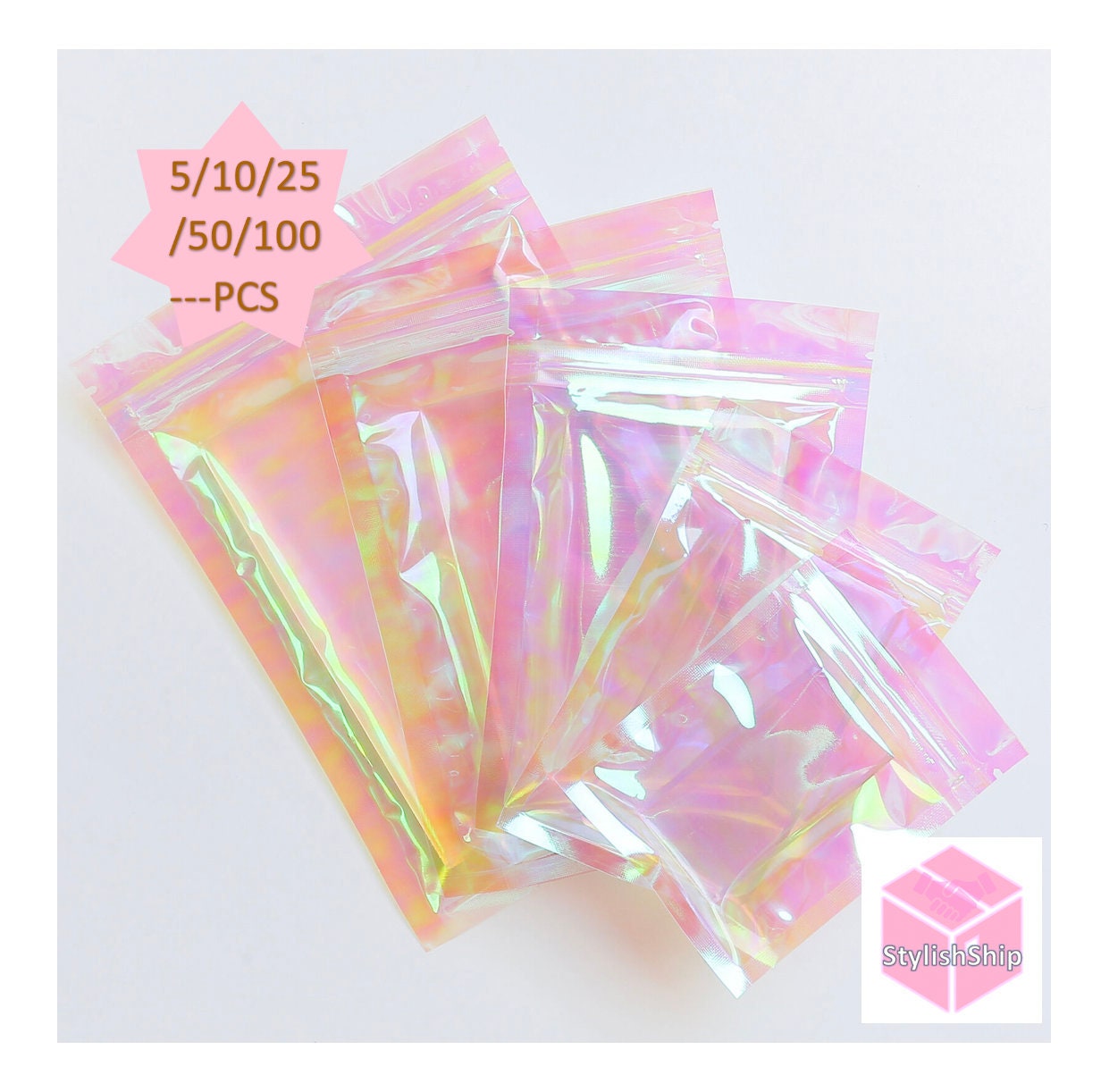 100pcs Mini Zip lock Bags Plastic Packaging Bags Small Plastic Zipper Bag  Ziplock Bag Ziplock Pill Packaging Pouches More Size