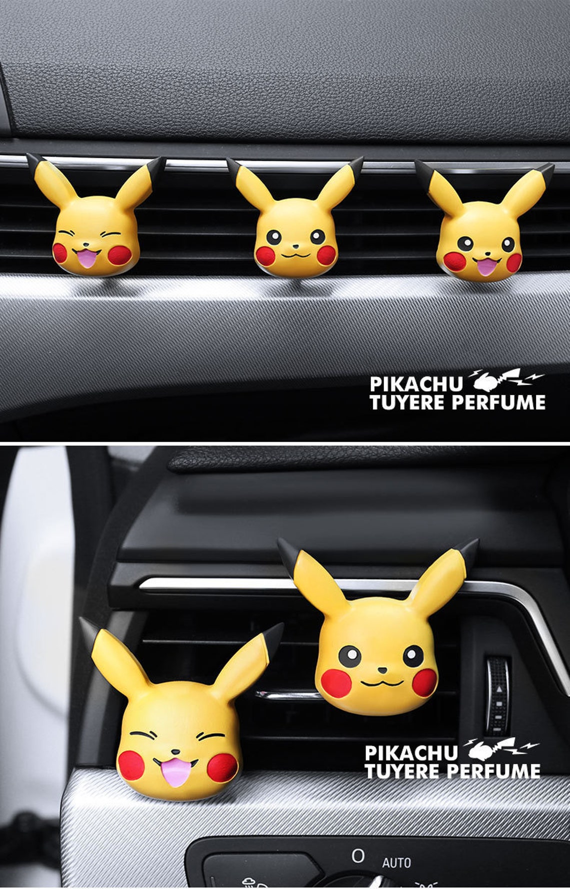 Car Vent Clip Decor Pikachu Pokemon Air Fresheners Perfume Fragrance