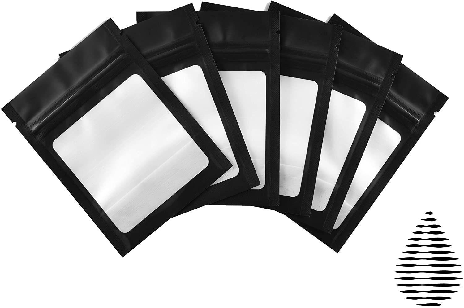 Black Window Matte Ziplock Pouch Mailing Packaging Bag Etsy