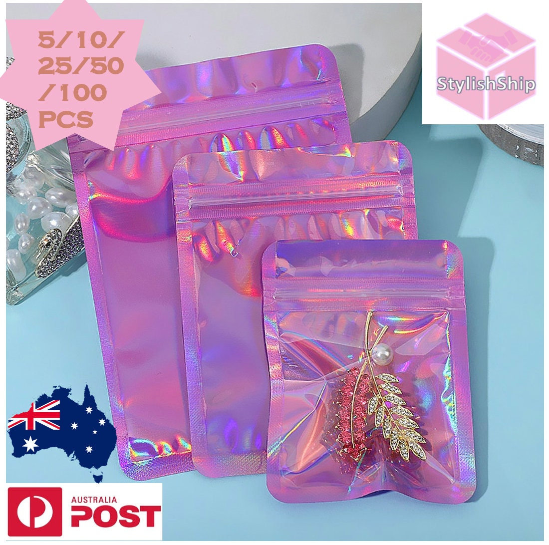 200 Resealable Mini Baggies, Pink, Blue, Green, Apple Bags