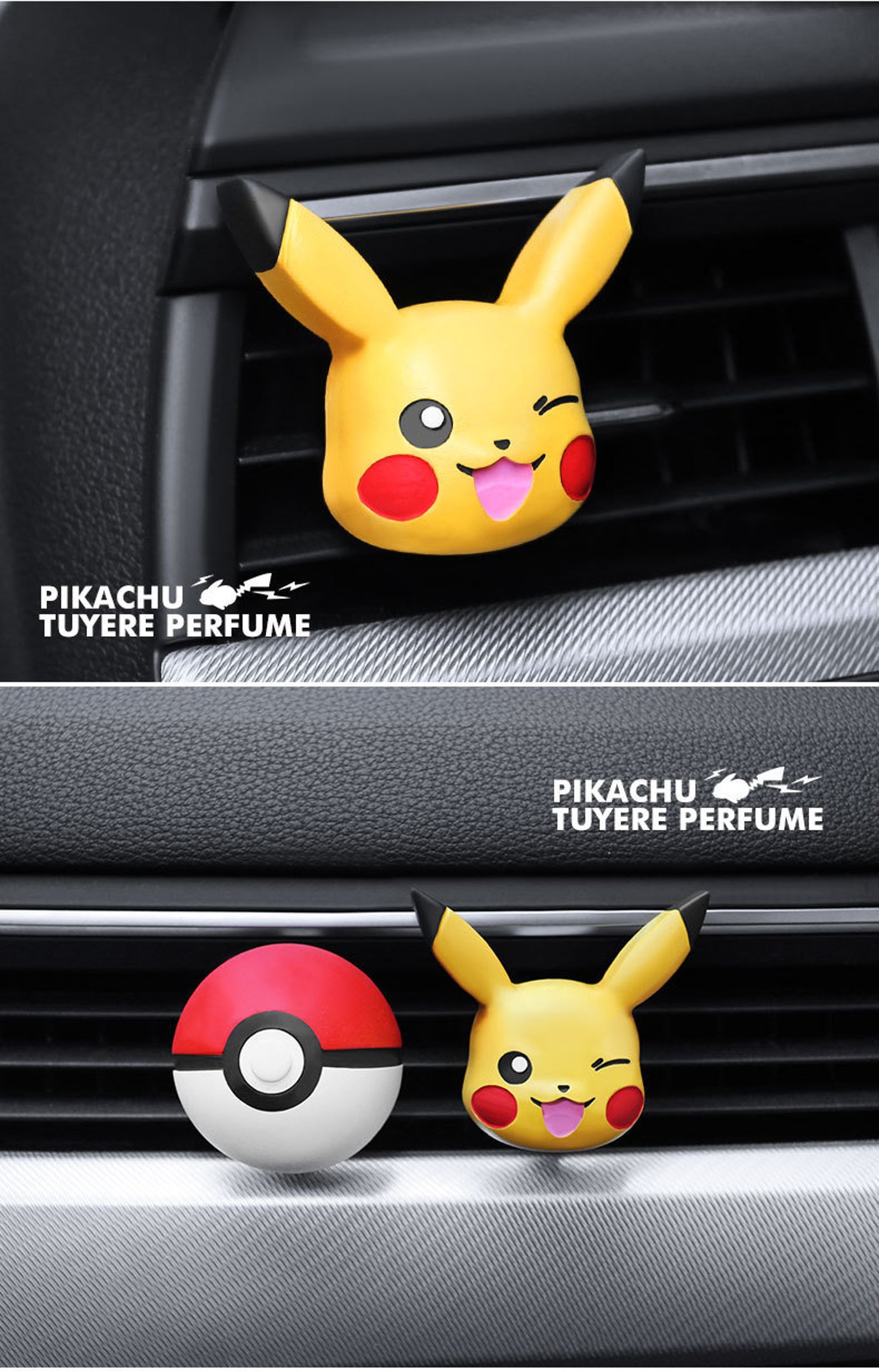 Car Vent Clip Decor Pikachu Pokemon Air Fresheners Perfume Fragrance