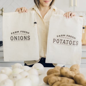 Onion and Potato Storage - Potato Keepers, Extra Large Set, White -  Saratoga Home