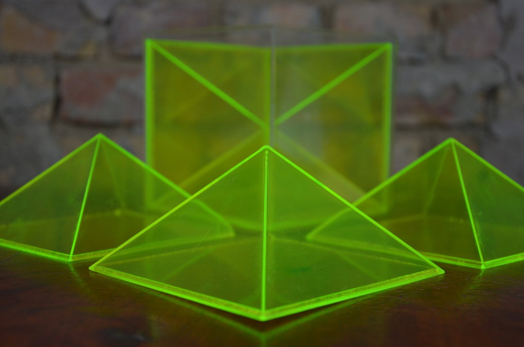Math Cube Pyramids Pyramids & Cubes, Volume, Acrylic Geometric Shape Classroom Model, Math ...