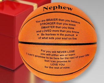 Nephew Personalized Basketball Gift, gift from Aunt, gift from Uncle