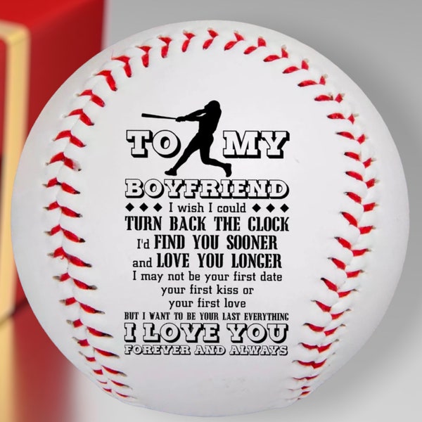 Baseball Gift To Boyfriend from Girlfriend for Graduation or Special Occasion. Includes a  Baseball Display Case and MVP Gift Wrap.