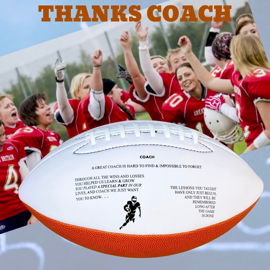 Football Coach appreciation Gift, Personalized Football