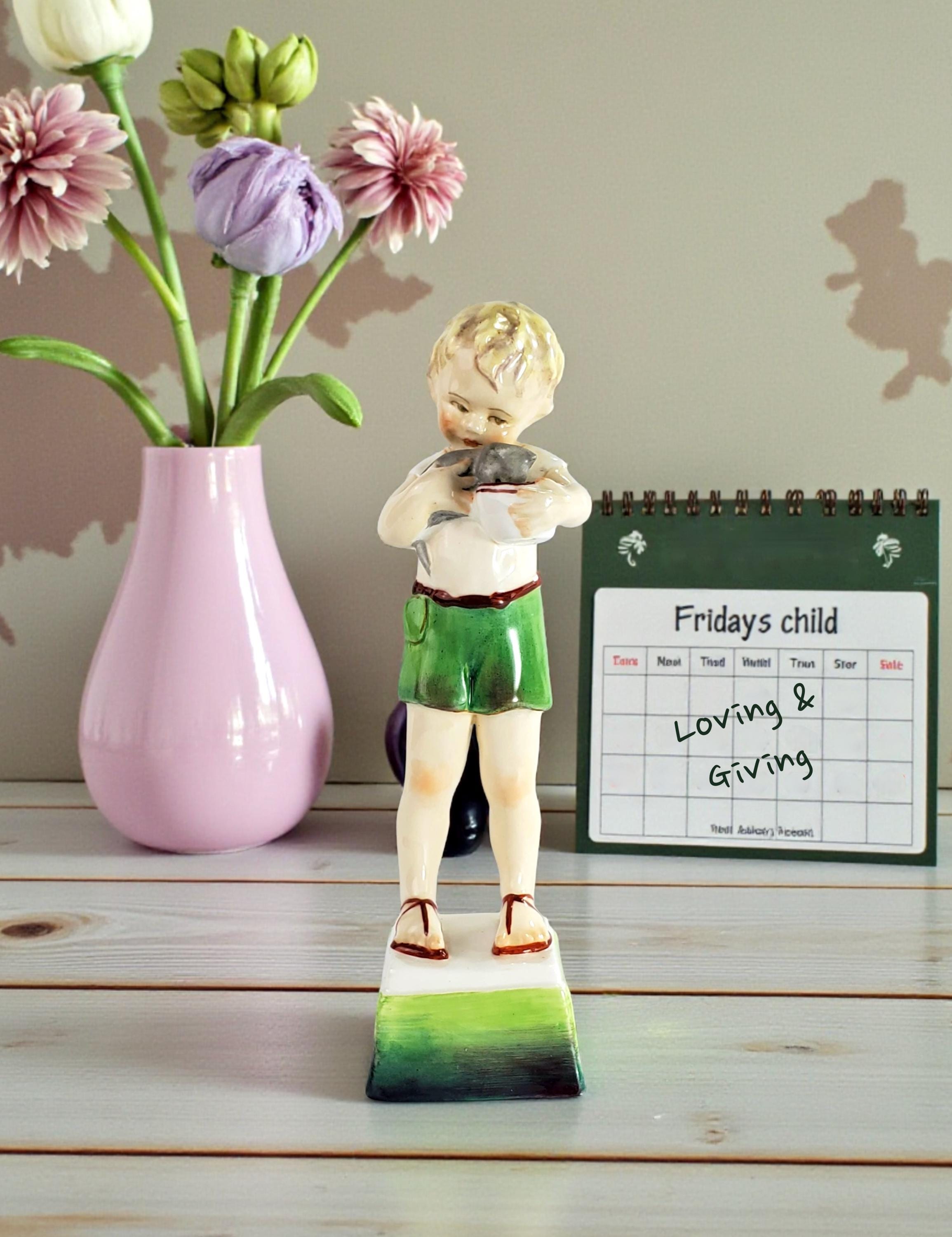 Vintage Royal Worcester's Days of the Week - Friday's Child