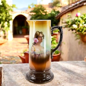 Antieke Homer Laughlin Gypsy Rose kan/kan