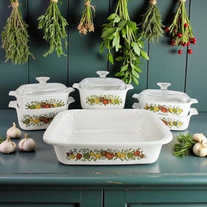 Vintage Corning Ware Spice of Life-kookgerei