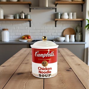 Vintage Ceramic Campbell's Condensed Chicken Noodle Soup Canister