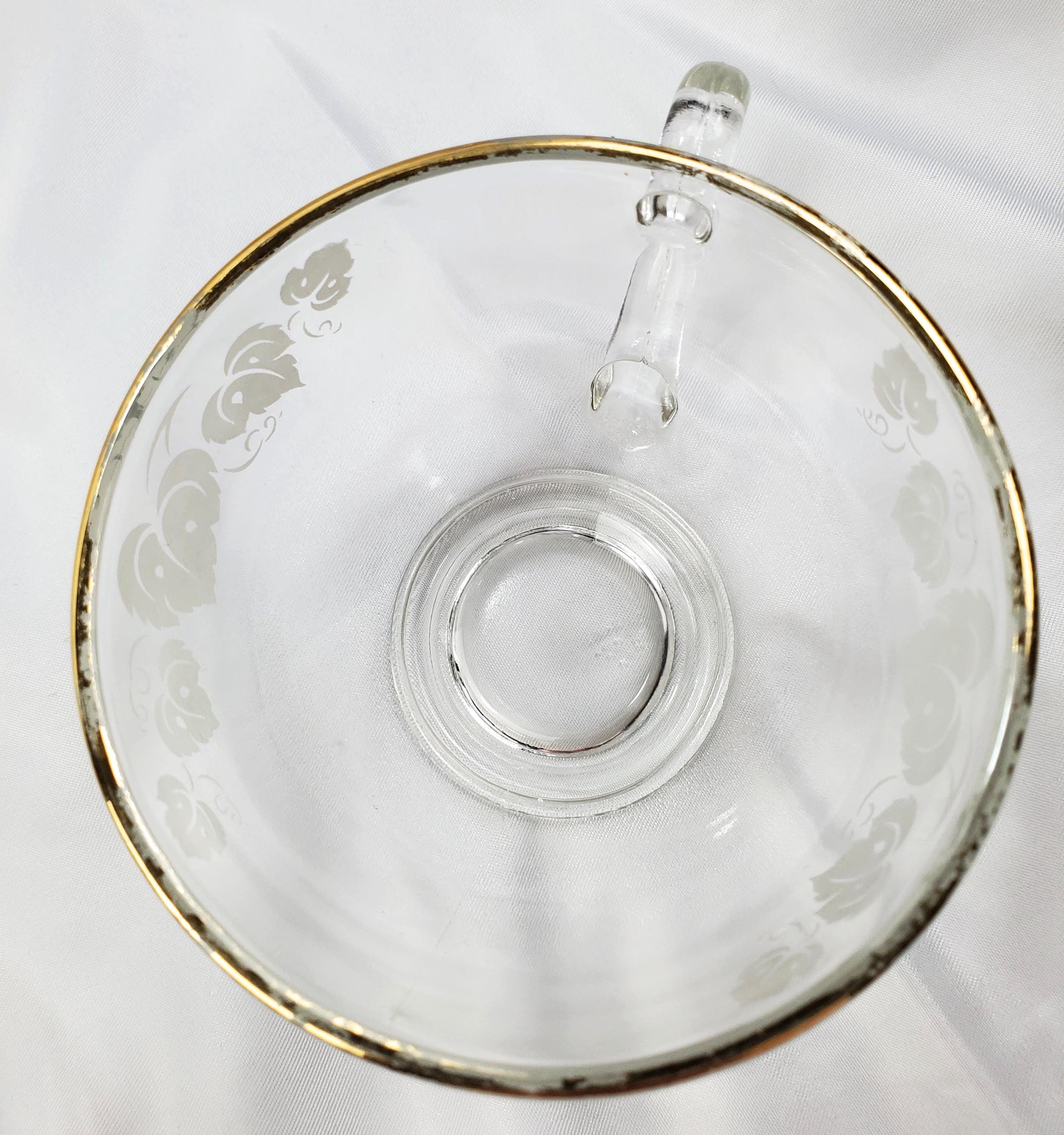 ヴィンテージ アンカーホッキング ホワイトグレープリーフモチーフ 12