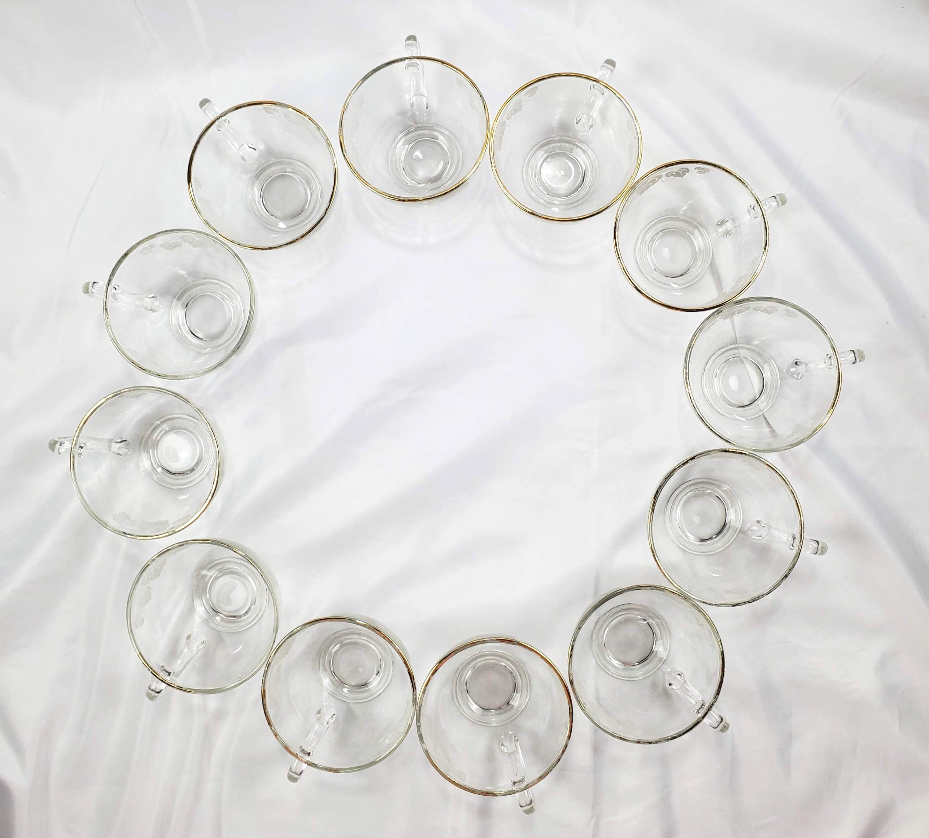 ヴィンテージ アンカーホッキング ホワイトグレープリーフモチーフ 12