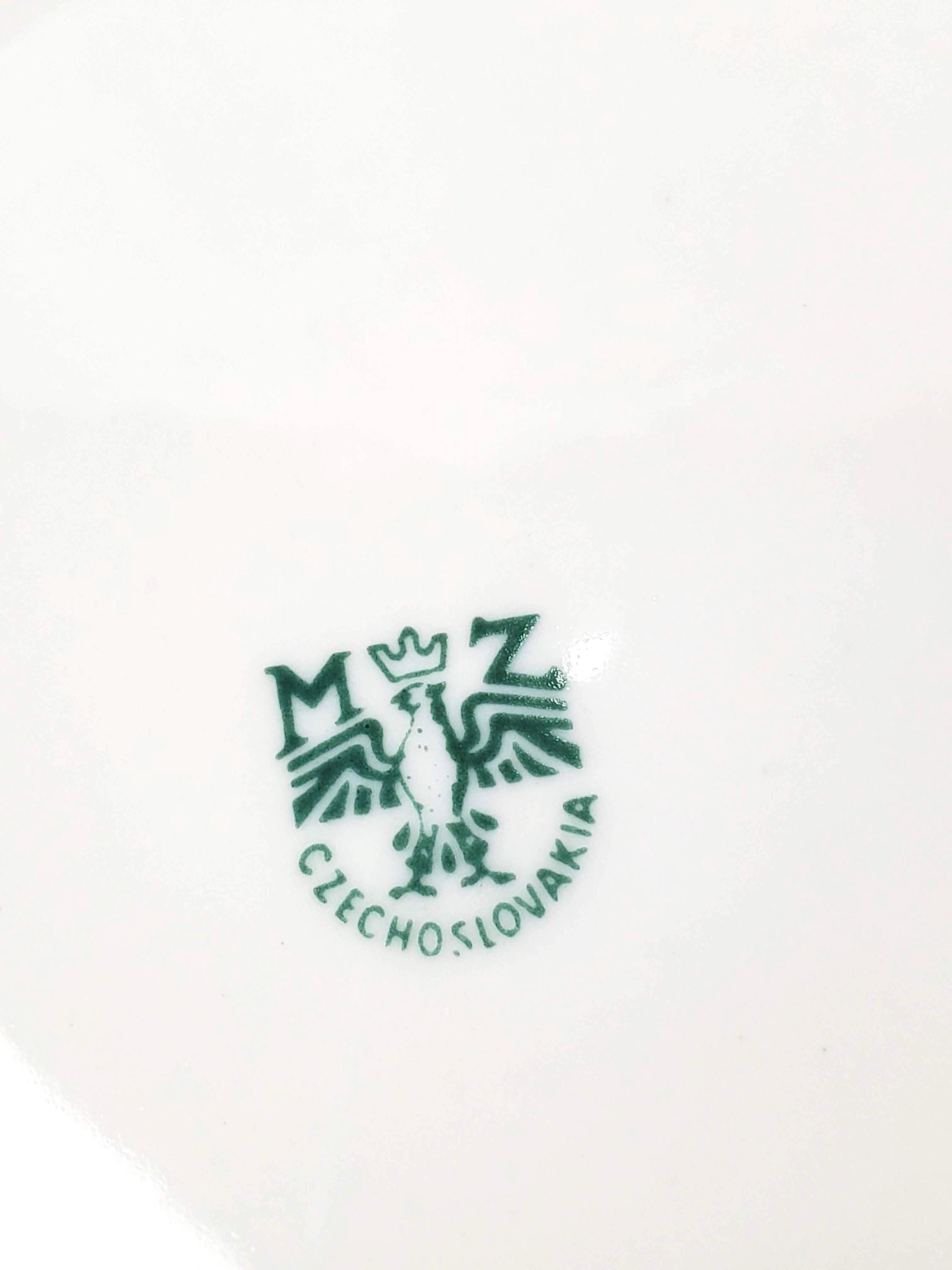 Vintage Czechoslovakia MZ Pottery Porcelain Fruit Motif Side