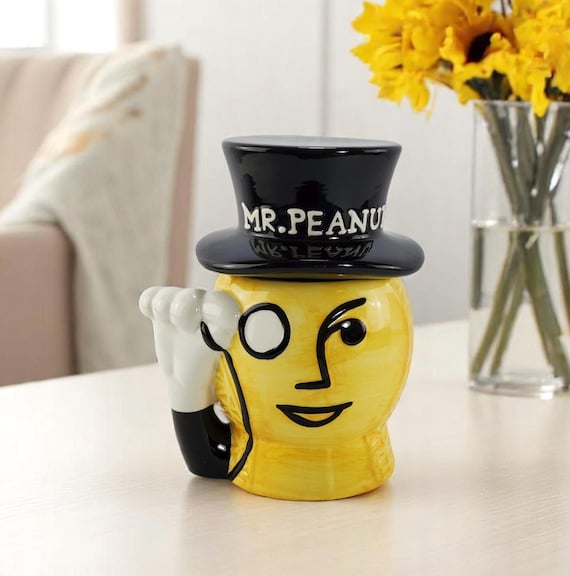 Vintage Planters Mr. Peanut Ceramic Canister - Etsy