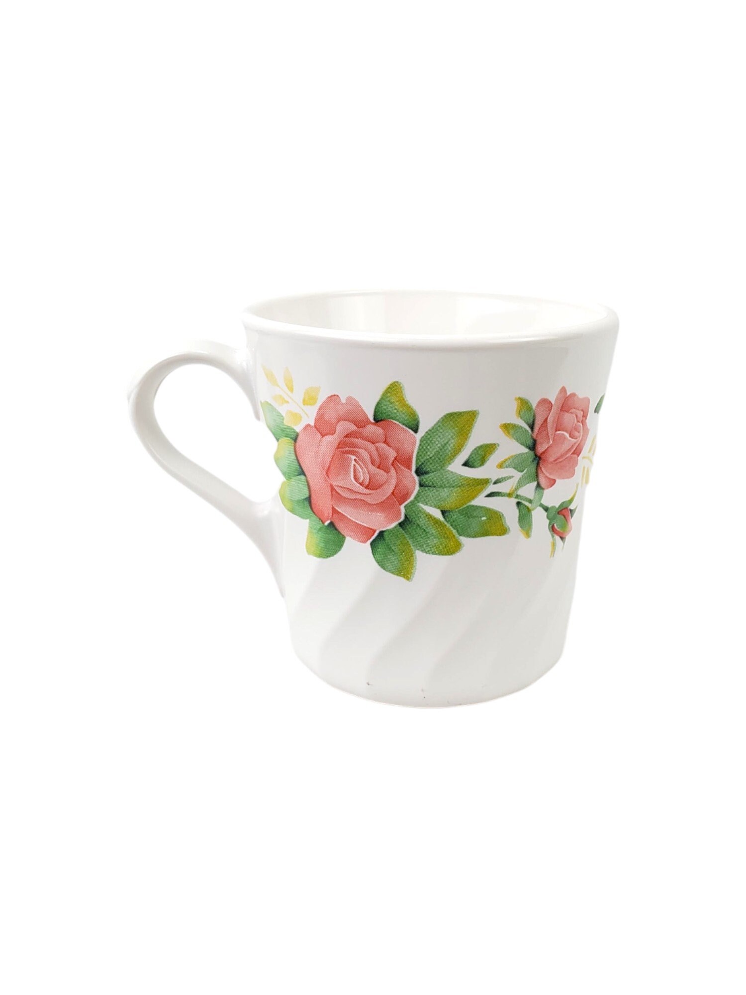 Vintage Corelle Elegant Rose Mugs