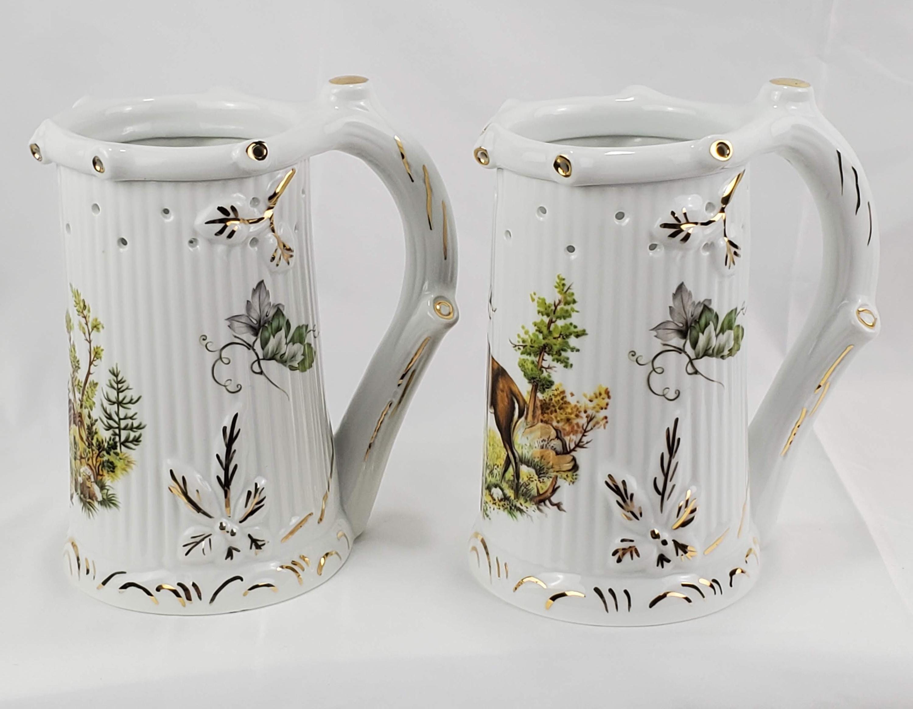 Vintage Hugo Schmidt Koblenz Porcelain German Puzzle Beer Stein