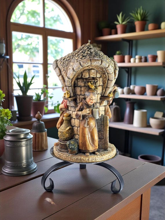 Antique/vintage Gunter Kerzen GMBH Large Art Candle - Gathering