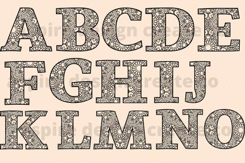 Download Alphabet Mandala Svg A Z Letter Mandala Svg And Png Alphabet Mandala And Individual Letter Svg And Png Letter Mandala Svg Digital Prints Art Collectibles Peacelovemarni Com