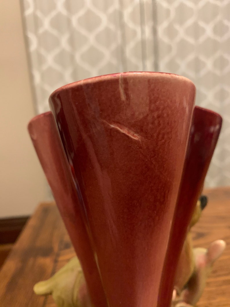 Vintage Hull Ceramic Deer Vase Etsy