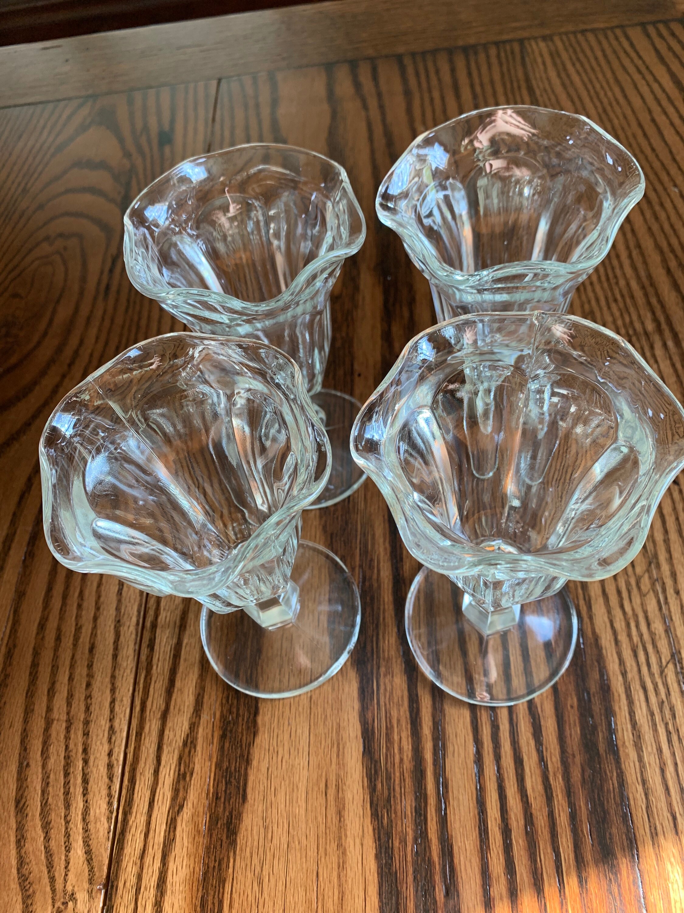 Vintage Ice Cream Float Glasses Etsy