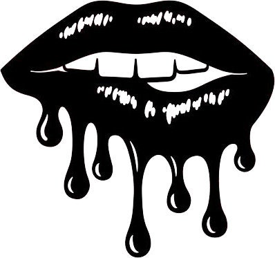 Dripping Lips Instant Download Svg Cutting Digital File - Etsy