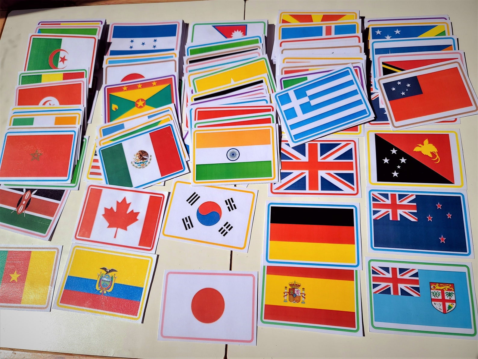 198 World Flags Educational Flashcards Printable Flashcards  Etsy