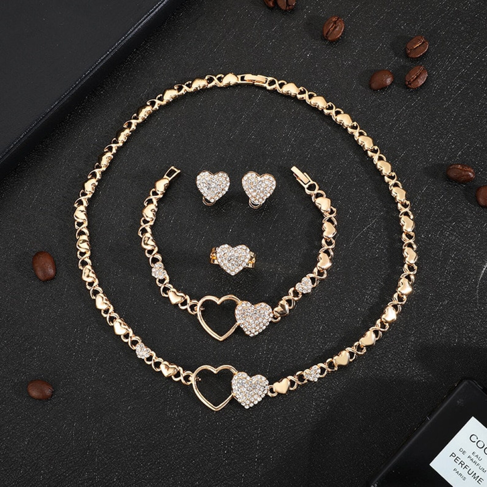 Heart Xoxo Necklace Set Beautiful Jewelry Wedding Jewely Etsy UK