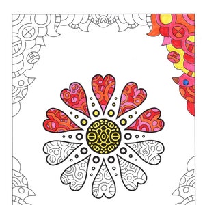 25 pages Full of Hearts | coloring pages (#26-50) | doodle2day | Instant download | Printable